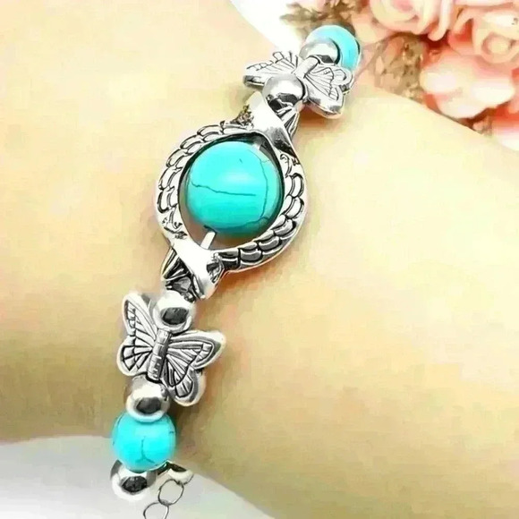 NWOT Bohemian Turquoise Bracelet - Picture 1 of 3